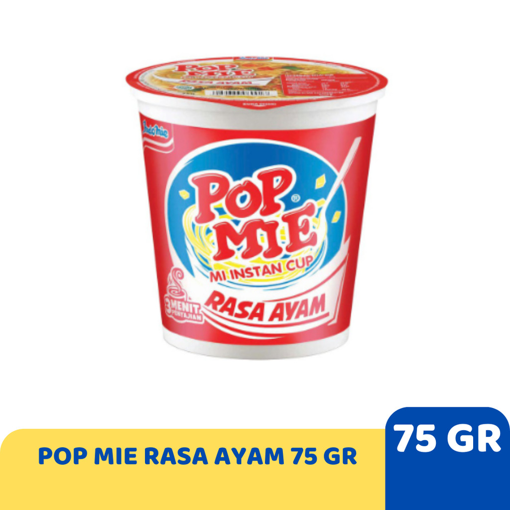 

POP MIE RASA AYAM 75 GR MIE CUP