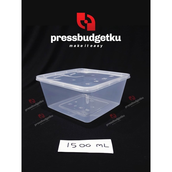 

Terbaru thinwall / tempat makanan / kotak makan 1500 ml tutup Limited
