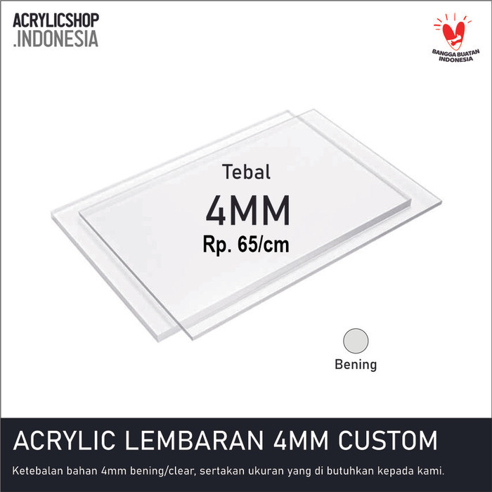 

Promo Acrylic/Akrilik 4mm Lembaran Custom/Ecer/Potongan Mika Lembaran MURAH Keren