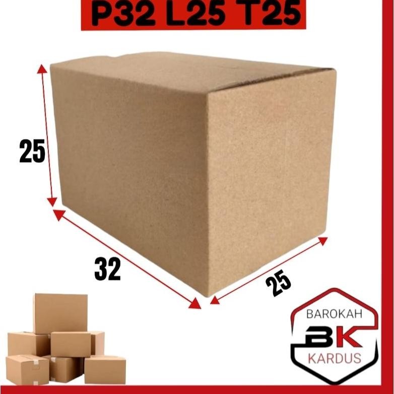

Kardus 32x25x25 Cm / Kardus Box Packing Polos Tebal Premium