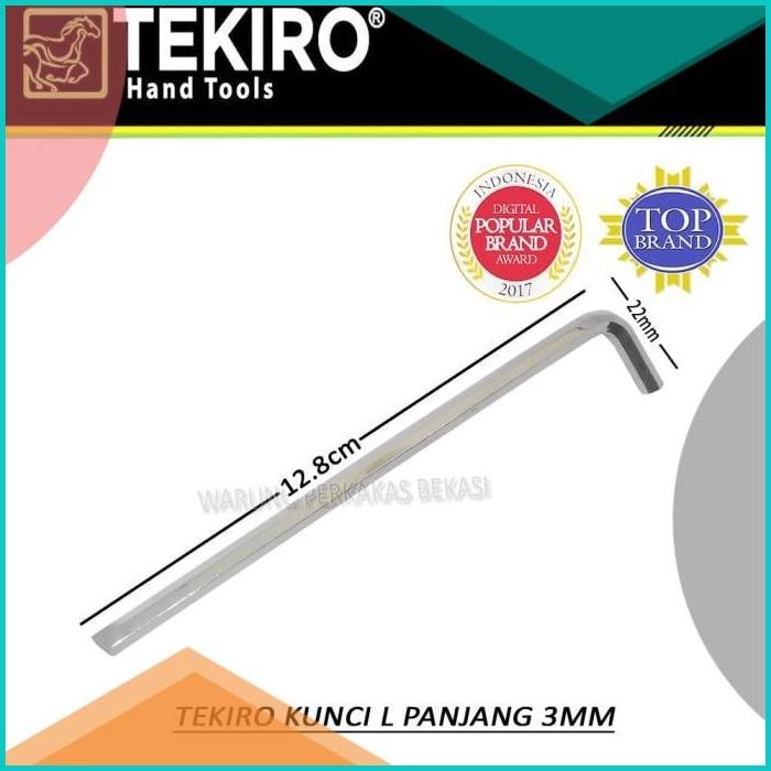 Tekiro Kunci L Panjang Satuan 3mm 3Mm 140BZ4 accessories