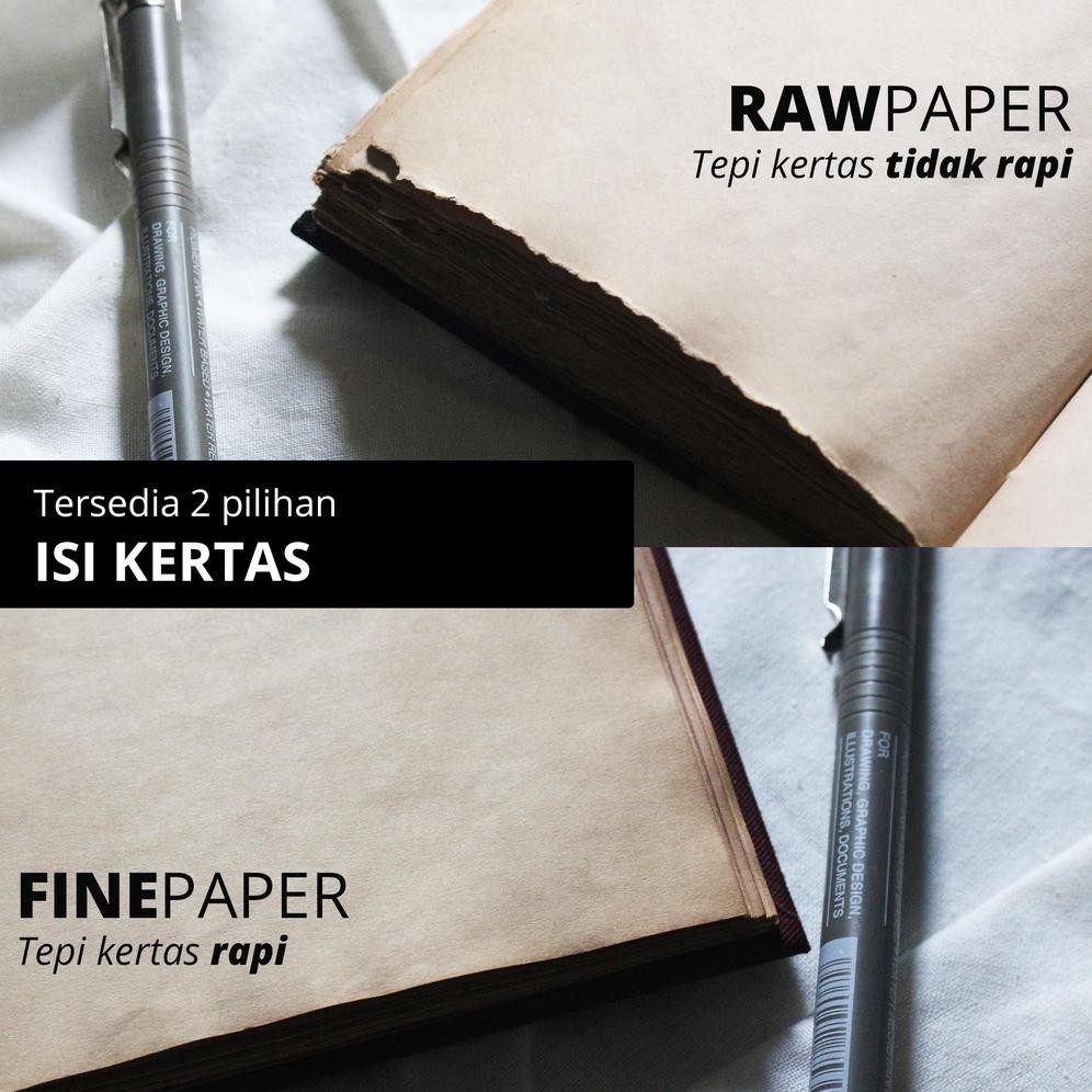 

gd-324 Notebook Vintage Paper | Size 12x19 cm | Cover Polos Terlaris