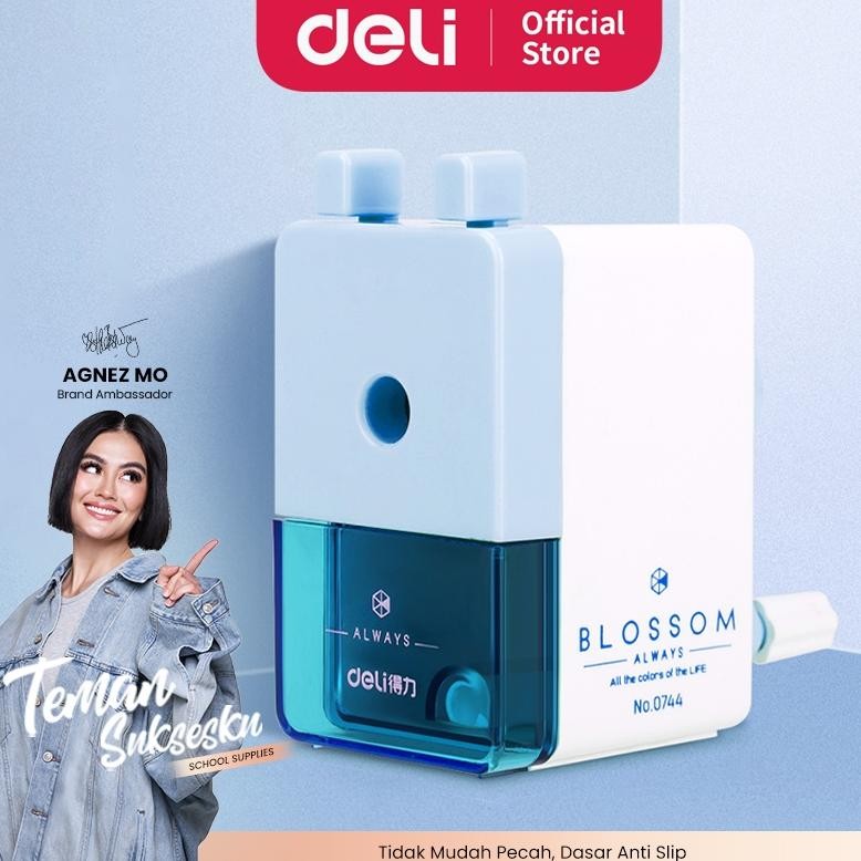 

FUZ-611 Deli rautan putar / rautan meja 3 warna anti slip, pisau terbuat dari bahan besi alloy 0744 Sale