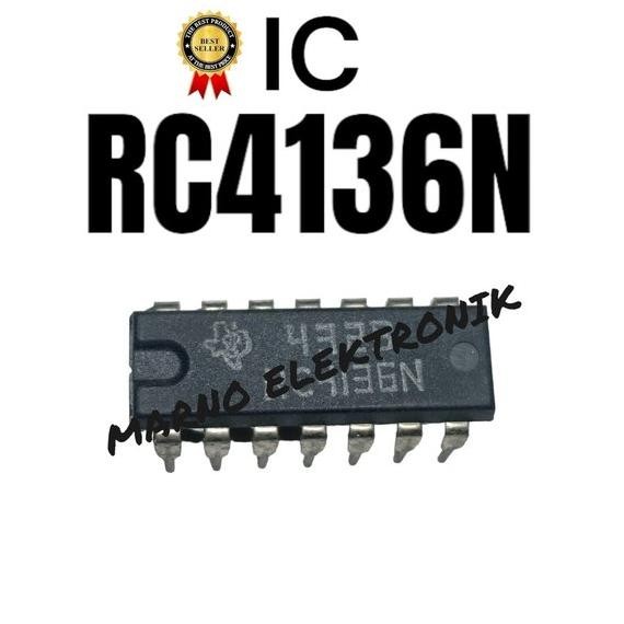 IC RC4136N RC 4136 N RC-4136N ASLI ORI ORIGINAL