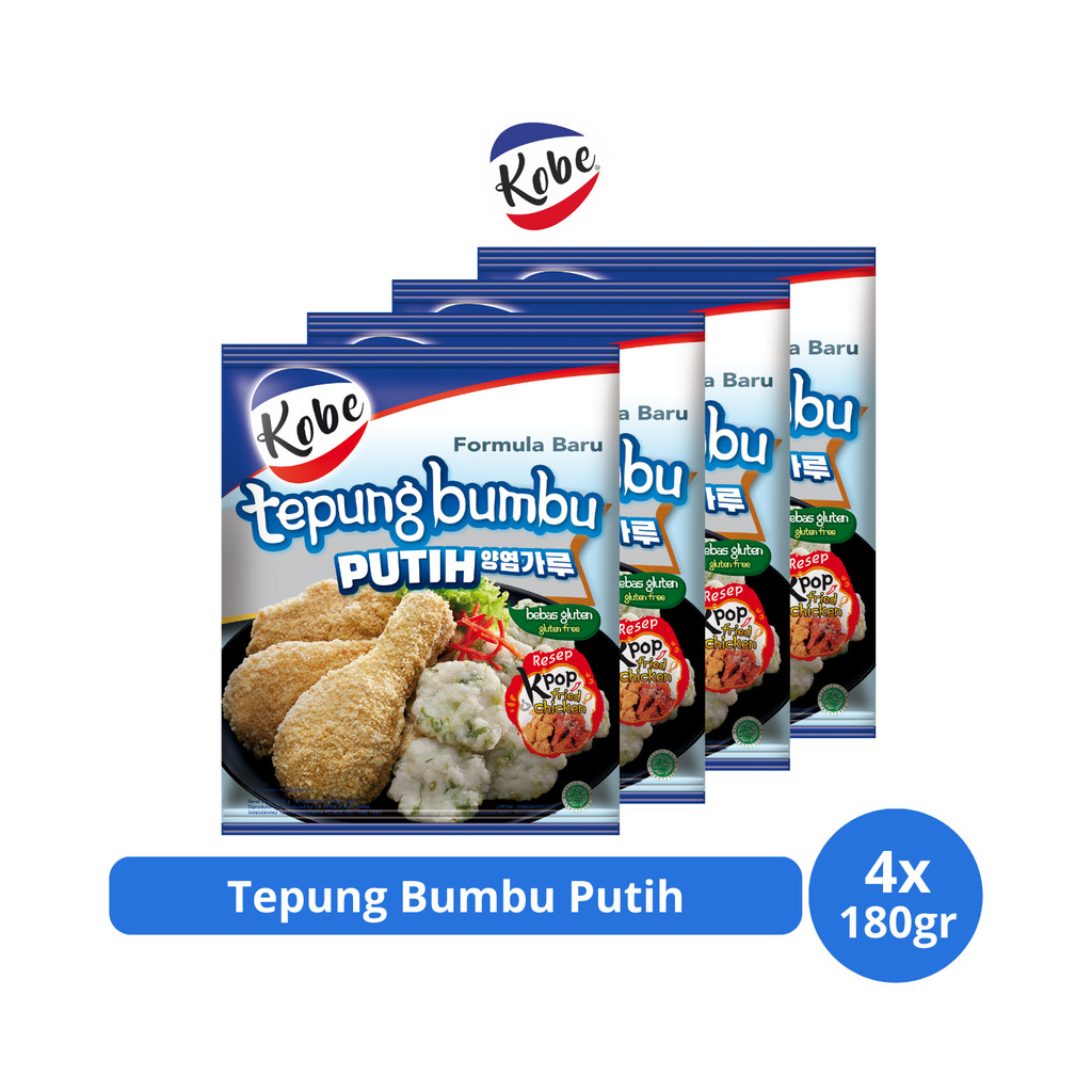 

Kobe Tepung Bumbu Putih 180gr x 4 pcs