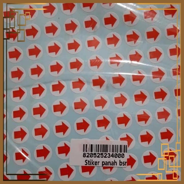 

[SGW] STIKER PANAH MERAH 1 CM / LABEL PETUNJUK TANDA ARAH (1 PAK )
