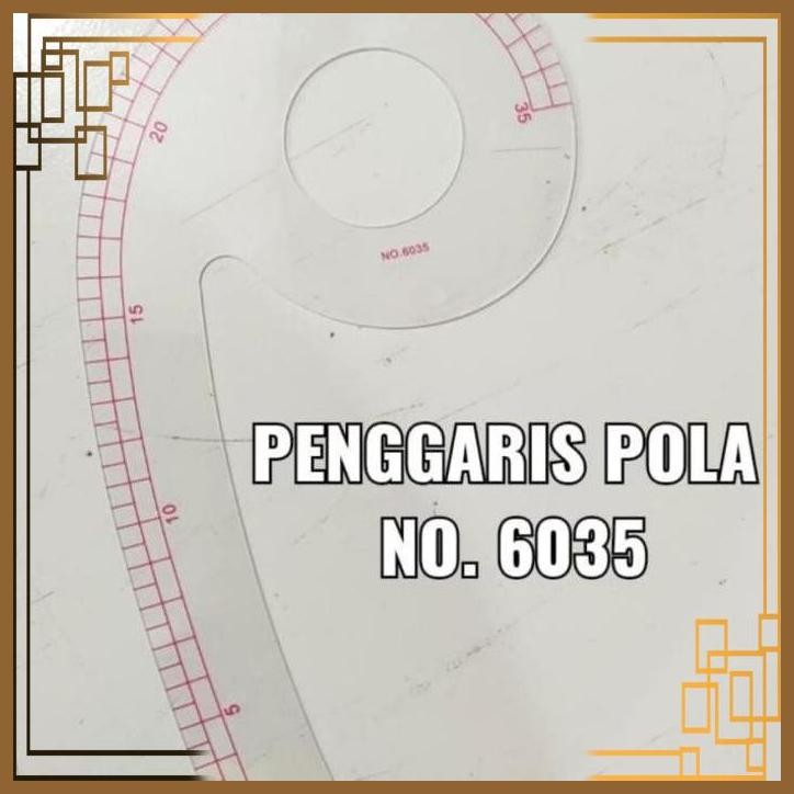 

[SGW] PENGGARIS JAHIT POLA KAIN MODEL KURVA NO 6035 / VARY FORM CURVE RULER