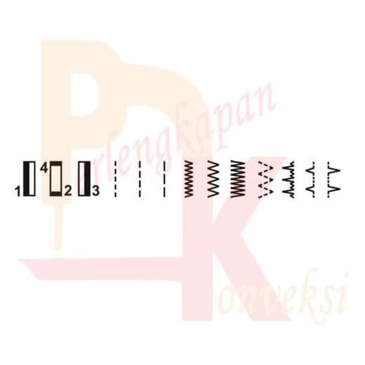 New Mesin Jahit Mini 10 Pola Portable Butterfly Jhq3010 Jhq 3010 Jhq-3010