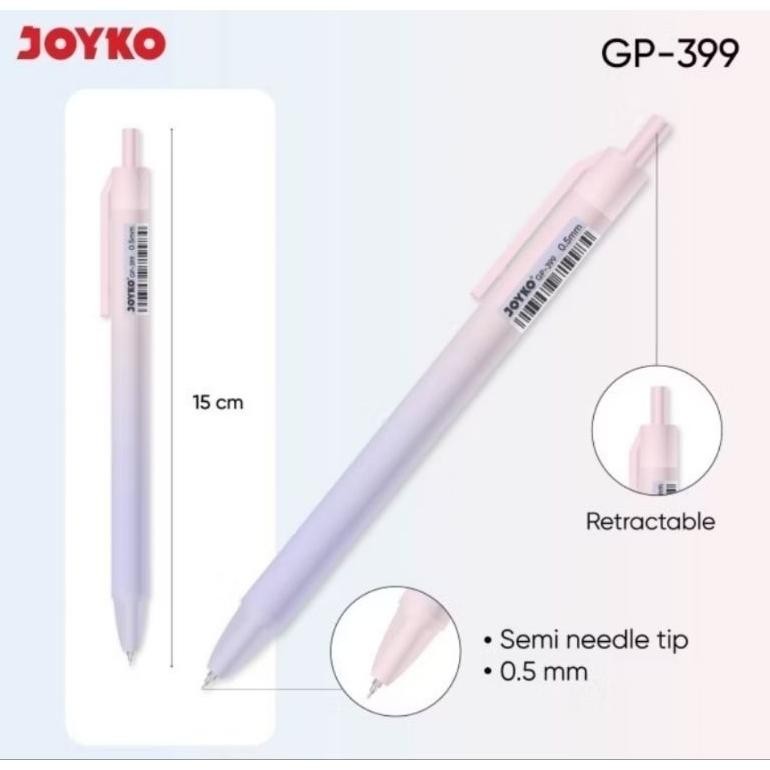

uk-12 Pulpen Joyko Gel Pastel GP-399 Grosir 12 Pc Hemat