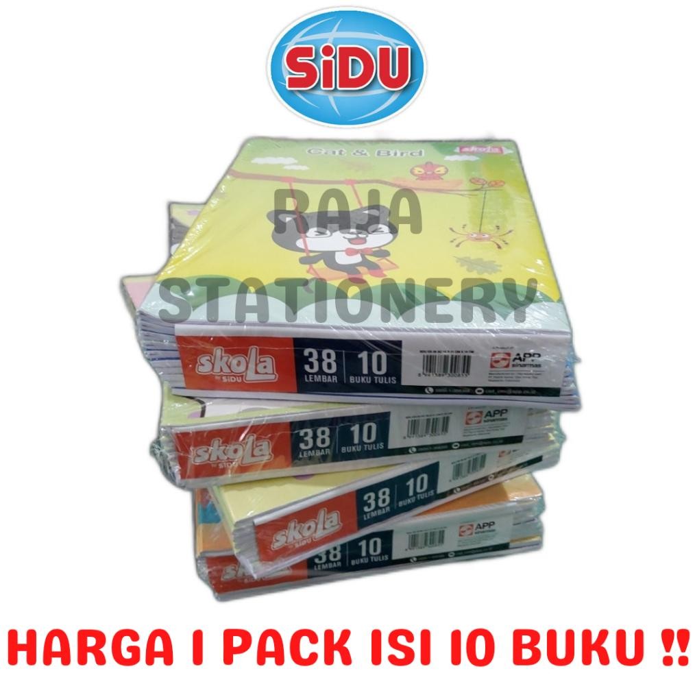 

LI34 BUKU TULIS 38 LEMBAR GARIS A5 SKOLA BY SiDU NOTEBOOK SKOLA BY SINAR DUNIA BUKU TULIS ANAK SEKOLAH PACK [10PCS] Berkualitas