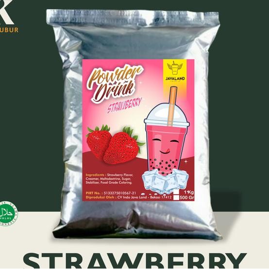 

Strawberry Bubuk Numan Powder Drink Javaland 1Kg