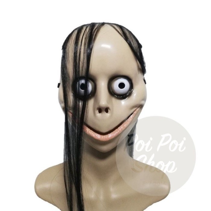 ~~~] Topeng Momo Halloween Seram Rumah Hantu Jepang Prank Cosplay Mask