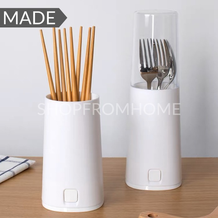 

Terbaru MADE Dispenser Wadah Penyimpanan Tempat Alat Makan Sendok Garpu Sumpit Limited