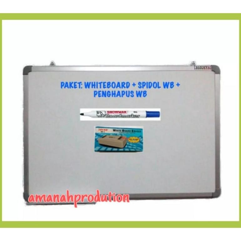 

Sale Papan Tulis Anak / Whiteboard 40X60+Spidol+Eraser Murah Murah
