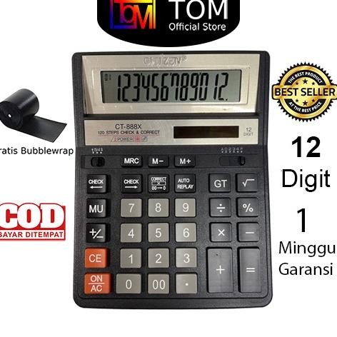 

Kekinian Kalkulator Besar Ct-888X 12 Digit - Calculator Check Dual 2 Power Terbaru