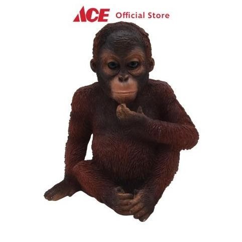 BEBAS ONGKIR - Ace - Kris Garden Patung Taman Sitting Orang Utan