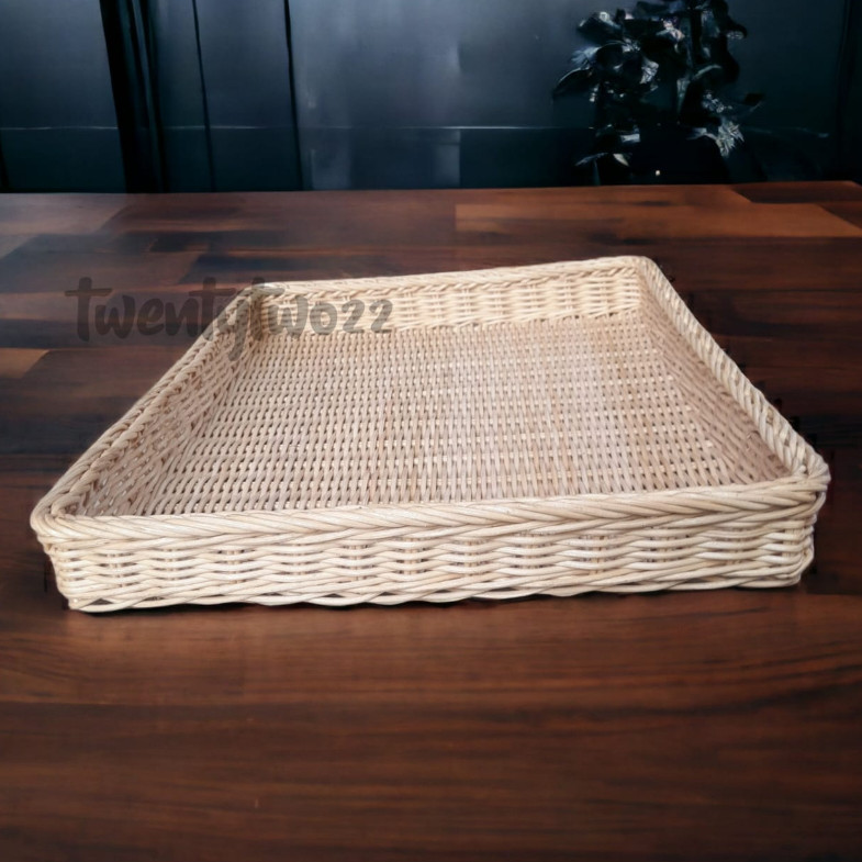 Keranjang nampan rotan hantaran pernikahan besar wadah makanan penyimpanan barang serbaguna