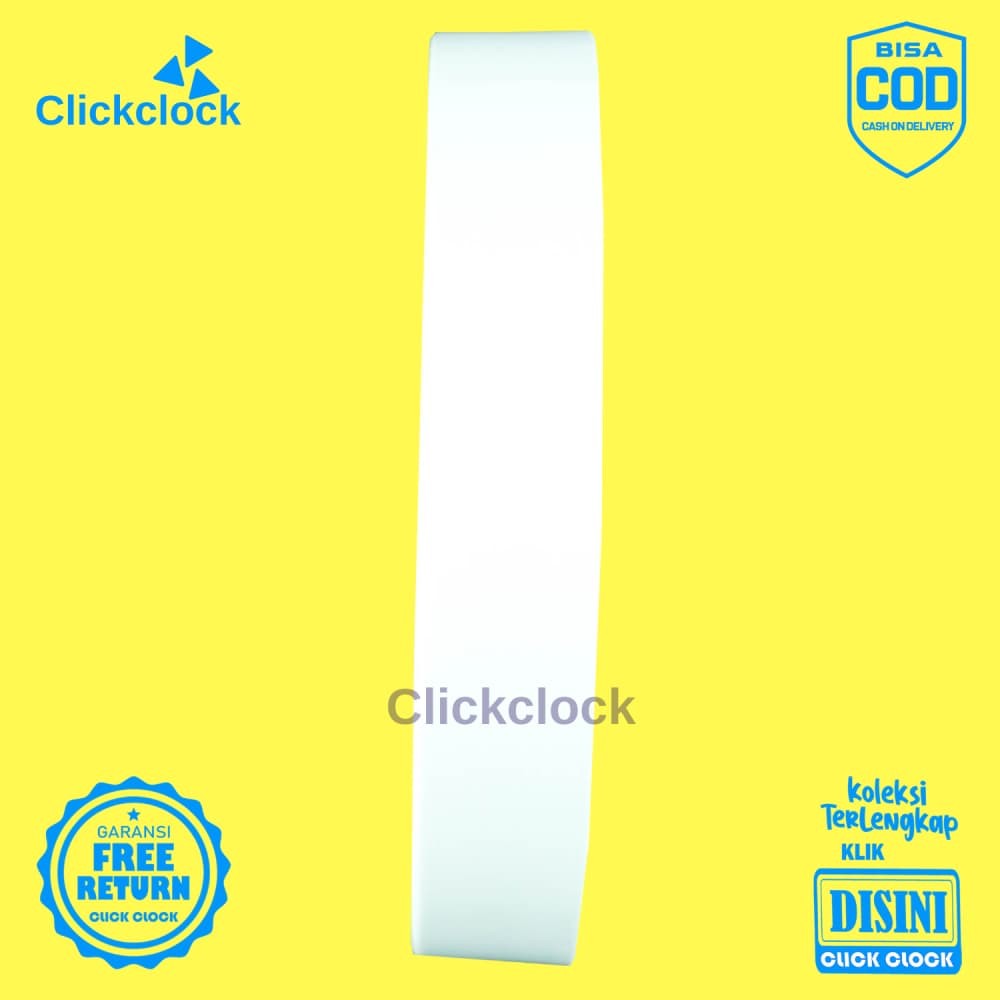Jam Dinding Analog Marble Granit Minimalis Putih AL1239-1668 Besar Dekorasi Dinding Murah