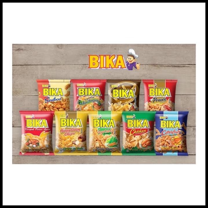 

Bika Snack Malaysia Aneka Rasa Cemilan Kerupuk Bika 70Gr