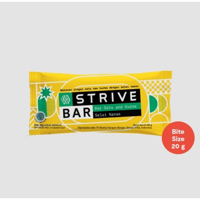 

Update STRIVE Energy Bar Fit Bar Oats Almond Snack bar Full bar / Bite Size bex90 Juara