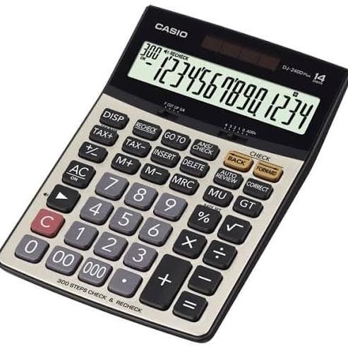 

we-53 Kalkulator Desktop Casio DJ-240 D - Check & Correct Calculator DJ-240D Termurah