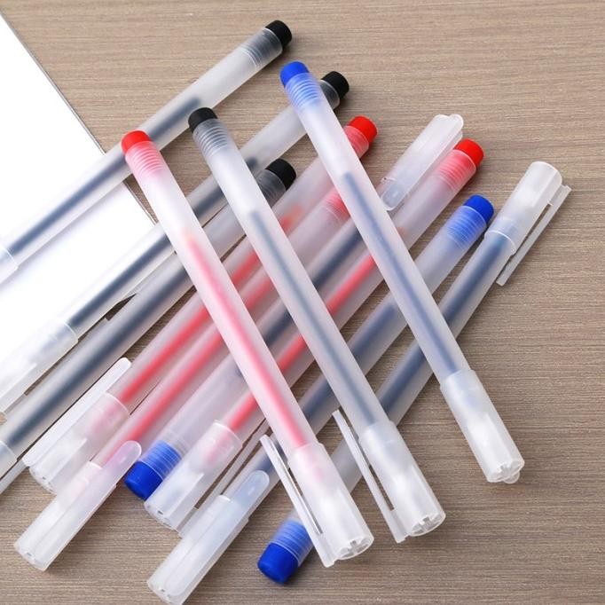 

aw-96 Pena Alat Tulis Sekolah 30 PCS 50 PCS Pulpen Model Transparan Perlengkapan Kantor Premium