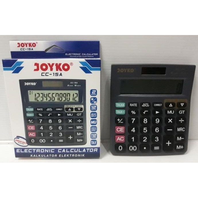 

h-4 Kalkulator 12 Digit Joyko CC-15A Check & Correct Original