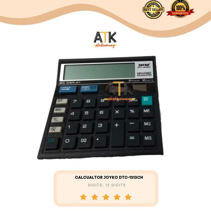 

rf-45 Calculator Joyko DTC 1313CH / Kalkulator 12 Digits atk Original