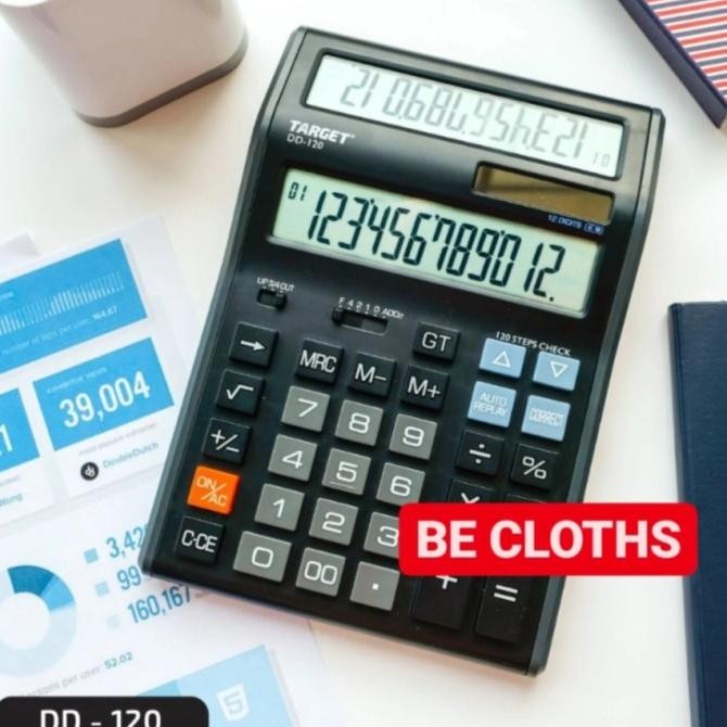 

hj-54 Target DD-120 Kalkulator 2 Layar Check Correct DUAL LCD Unik Keren Terlaris