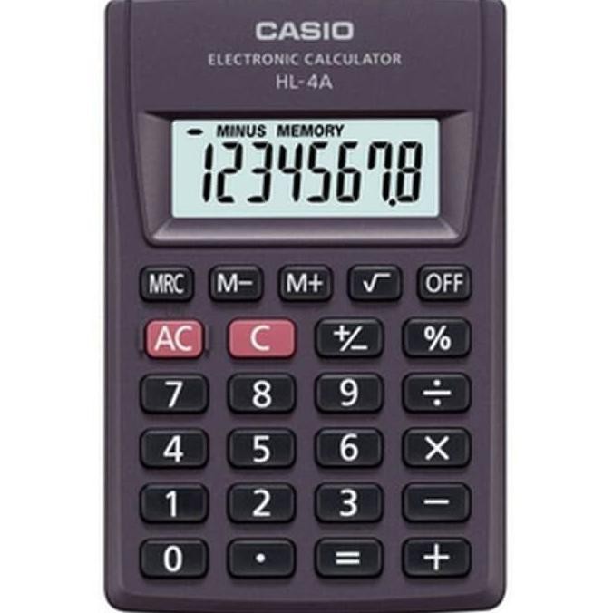 

Cuci Gudang Kalkulator Saku CASIO HL-4A / Calculator Pocket HL4A Murah
