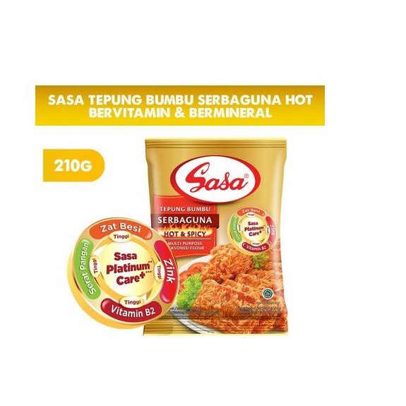 

Sasa Tepung Bumbu Serbaguna Hot Spicy 210Gr