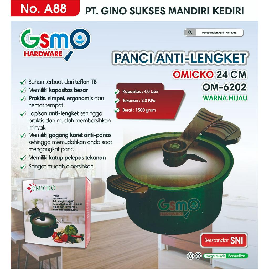 PANCI ANTI LENGKET 24 CM (WARNA HIJAU)