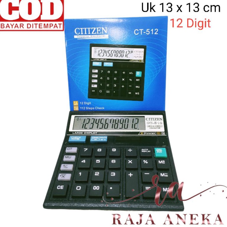 

Terkini.. Kalkulator Calculator CLTHZEN CT-512 12Digit Mirip Citizen 512 GITHZEN WARNA WARNI 99