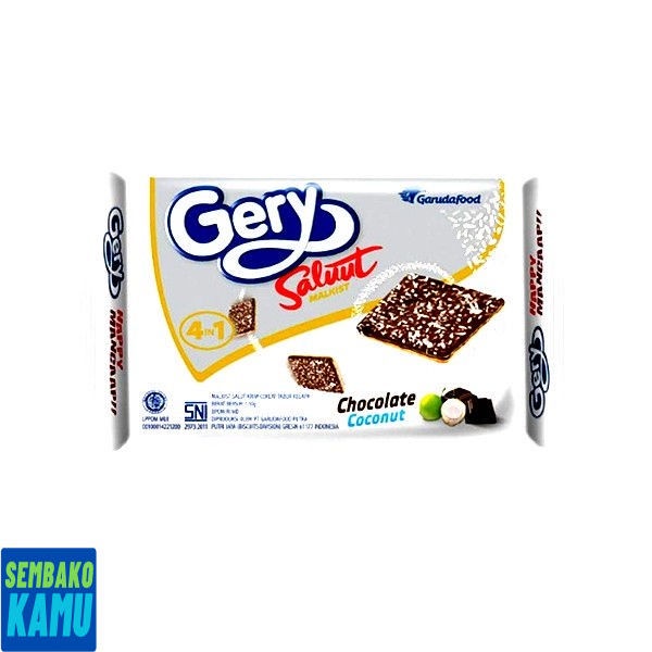 

Gery Saluut Malkist Cokelat Tabur Kelapa 105 gr - Biskuit