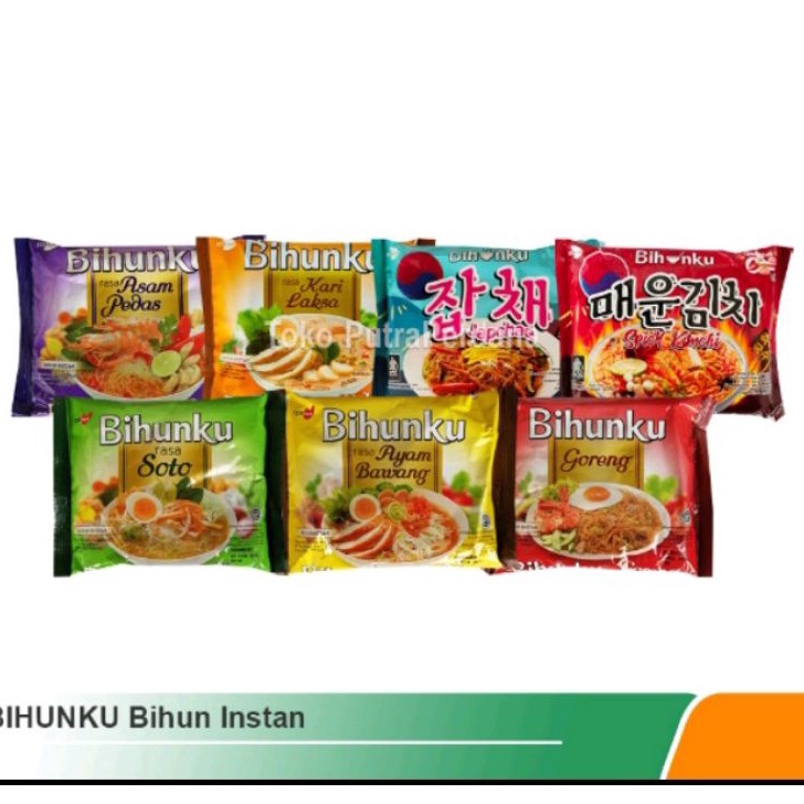 

➯⁂✯ Bihunku instan mix 5 varian 55gr @5 pcs