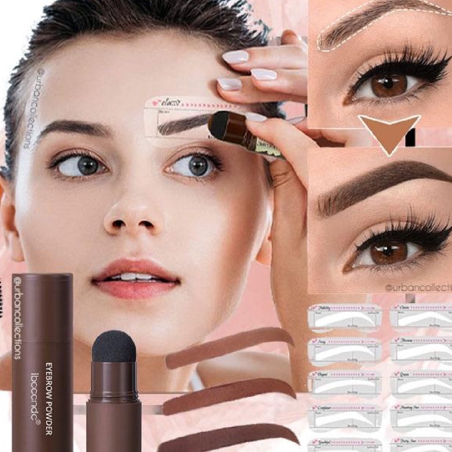 Terkini IBCCCND EYEBROW POWDER Cetakan Alis Instan Eyebrow Stamp Alis Stempel Alis Instan Hairline A