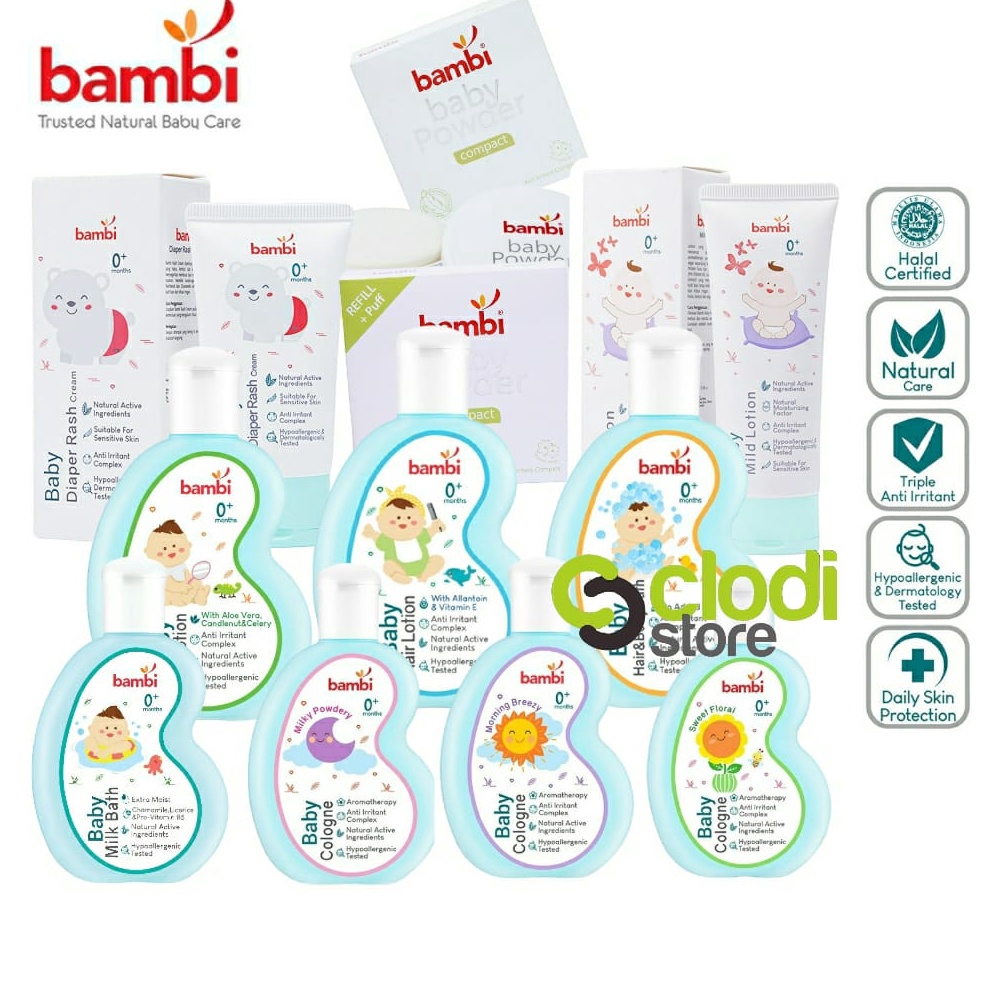 9.9 Flash Sale Bambi Baby Care Cologne / Compact Powder / Hair Lotion / Anti Mosquito / Face Cream /