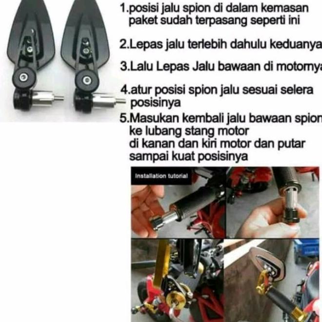 Spion Jalu Oval Variasi Motor Modif Nmax Pcx Aerox Lexi Vario Scoopy