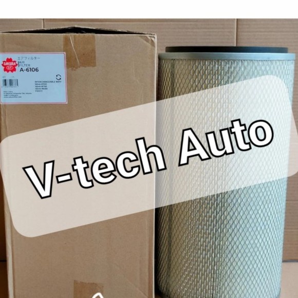 New Air Filter Udara Nissan Rd8 Rd10 Pe6T 16546-97103 A-6106 A6106 Sakura Kode Ma326