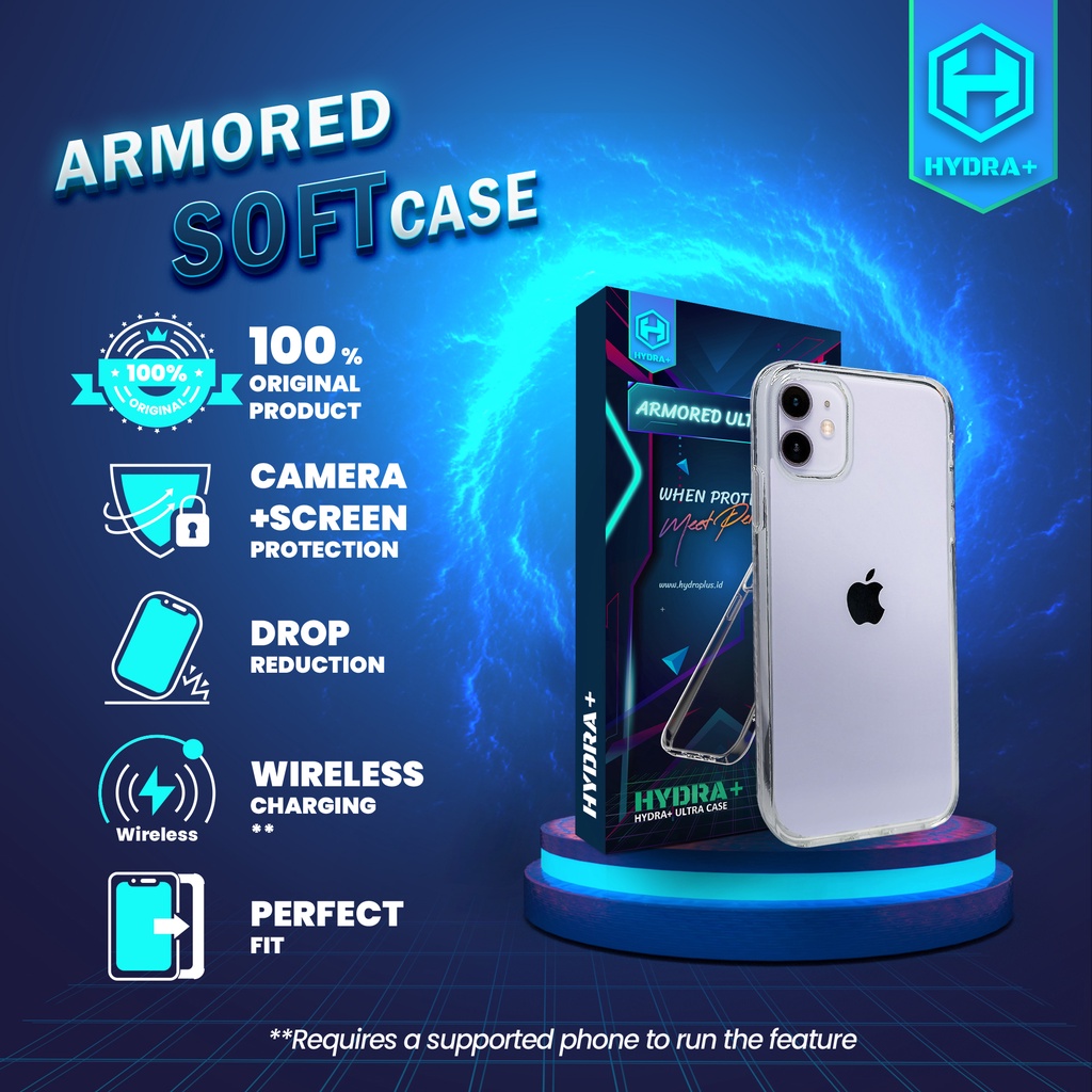 HYDRA+ iPhone 11 Armored Soft Case - Casing Softcase