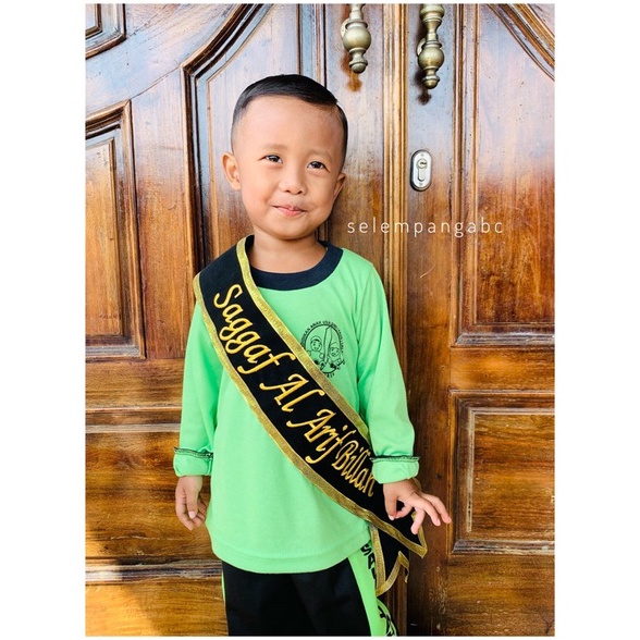 acap -82 (1 HARI JADI) Selempang Wisuda Bordir Bludru Anak KB/PAUD/TK/SD EB8