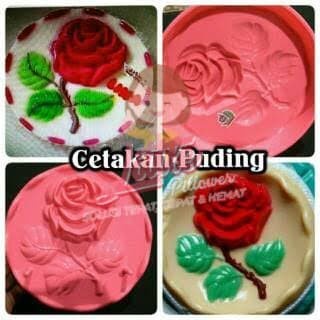 Terlaris Cetakan Puding Mawar Tangkai/Cetakan Kue Bolu Kukus Mawar/Cetakan Nasi