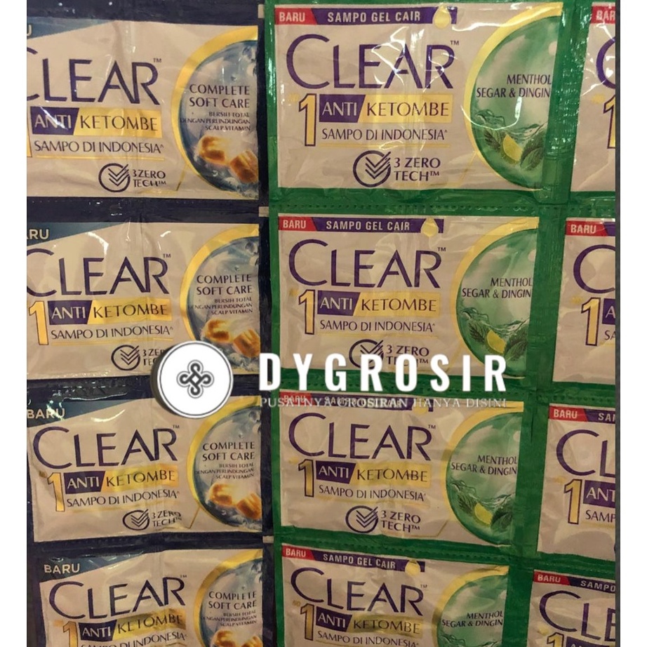 Model Terkini DY ~ UNILEVER Clear Shampo Shampoo RENCENG | 24 SACHET  x 4,5ml