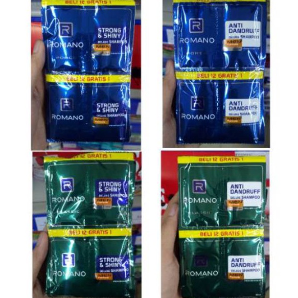 Best Terlaris Shampoo Sachet Romano Man 24 x 5 ml Terbaru