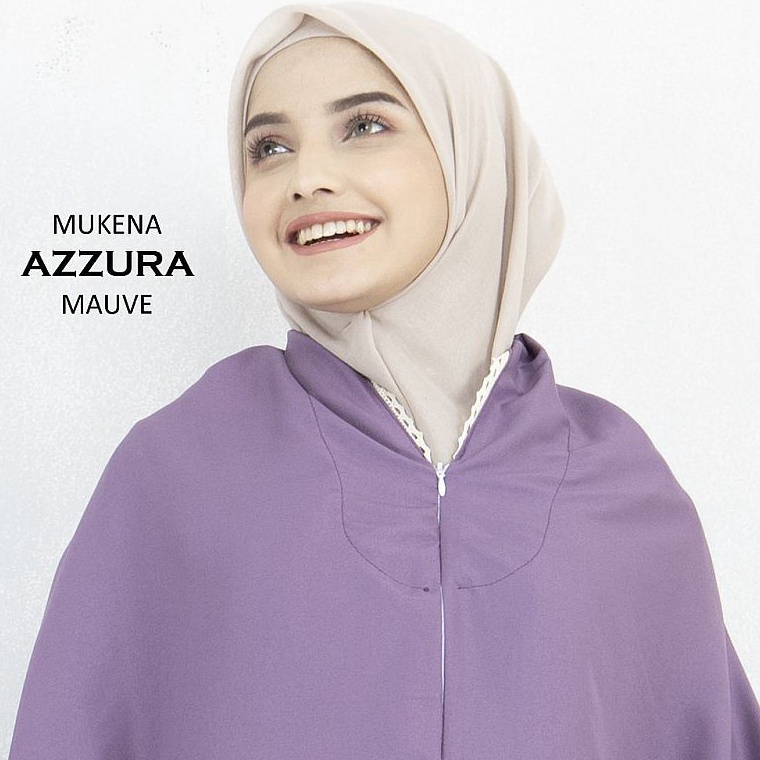 RealPict3u8Ti Mukena Dewasa Katun 2 In 1 Azzura - Mukena Katun - Mukena Travel - Mukena Traveling Mu