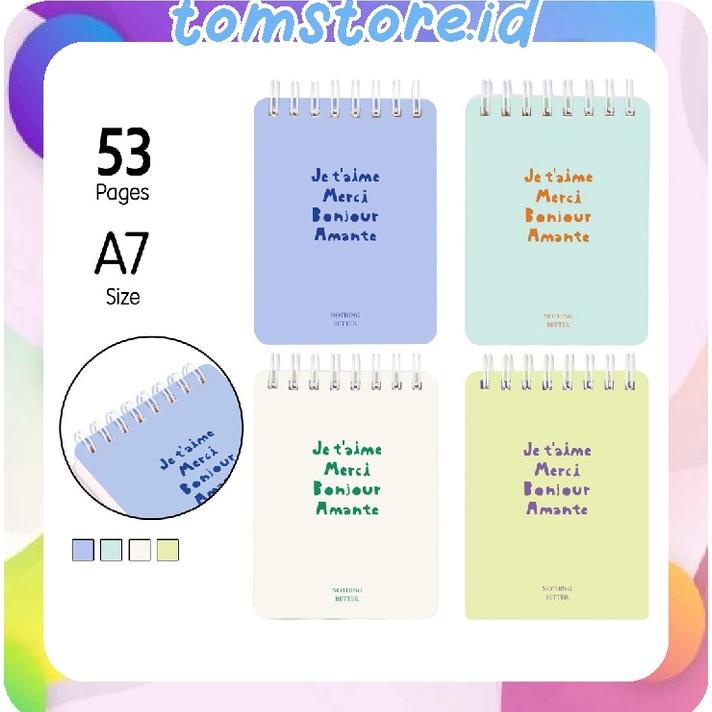 

Viral Tomstore.Id Spiral Notebook 53 Lembar / Buku Tulis Buku Catatan Spiral Mini Pocket Size A7 S025
