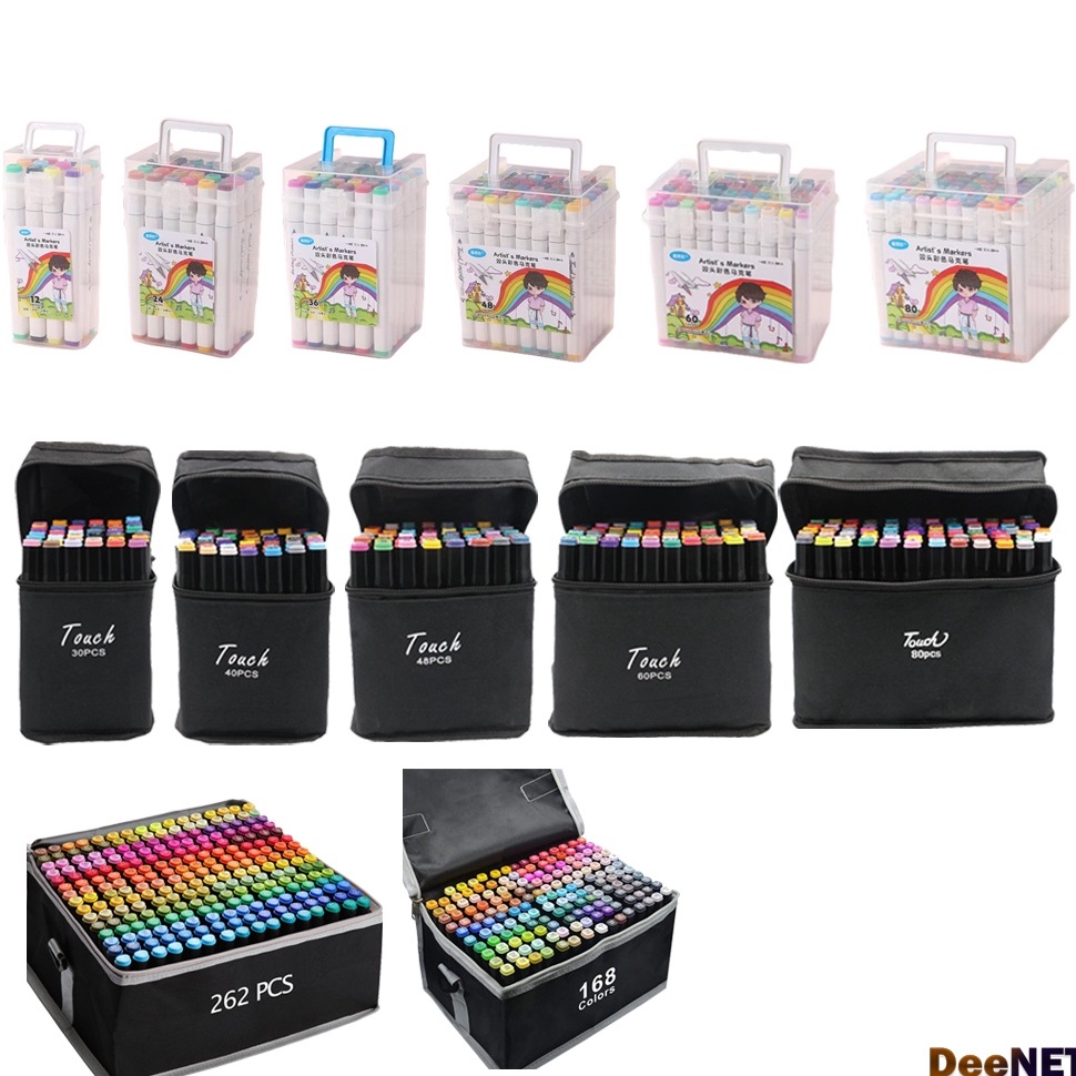 

Paling Dicari.. Touch Spidol Dual Side Fine Art Marker 12 / 24 / 30 / 36 / 40 / 48 / 60 / 80 / 168 / double headed marker set Multi Color 779