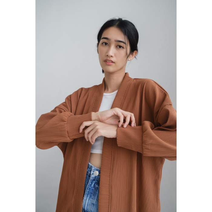 Akane Pleats Cardigan