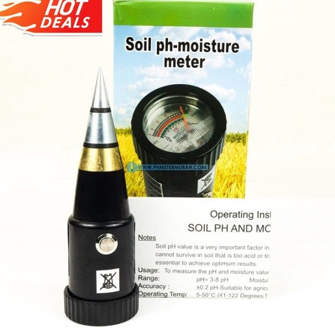 Semuanya baruSs9S3 BERGARANSI Soil pH Moisture Meter VT-05 VT05 VT 05 pH tanah Peluru Pendek KS05 ks