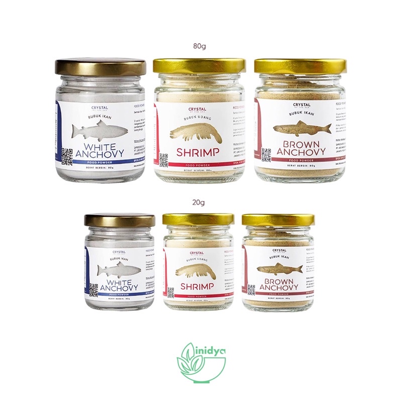 Crystal Of The Sea - White Anchovy Powder / Crystal White Anchovy / Bubuk Ikan Teri Mpasi /